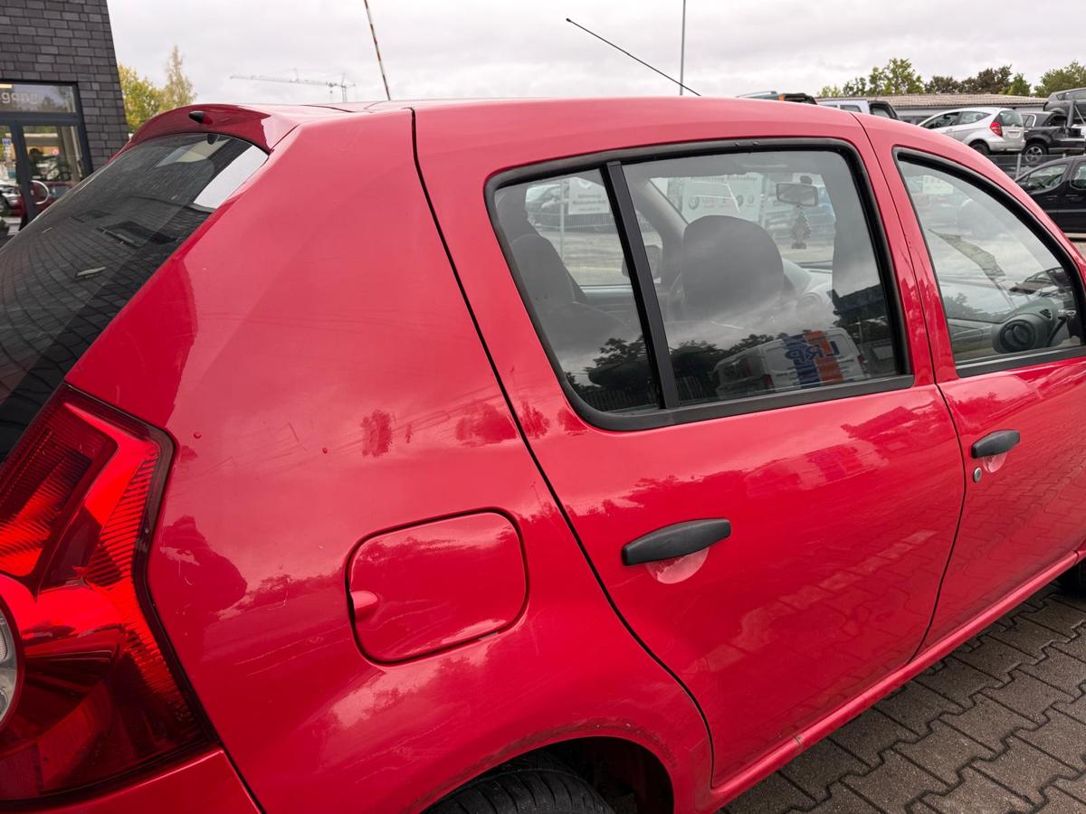 Dacia Sandero SD original Tür hinten rechts OV21D Red Passion Rohbau BJ09